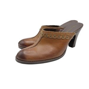 Bare traps womens 10 experts distressed leather studded western boho heel clogs